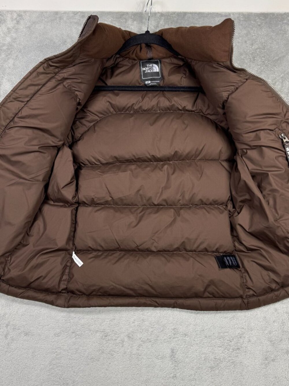 The North Face 1996 Retro Nuptse 700 Goose Down Puffer Vest Womens S Brown - Picture 6 of 13